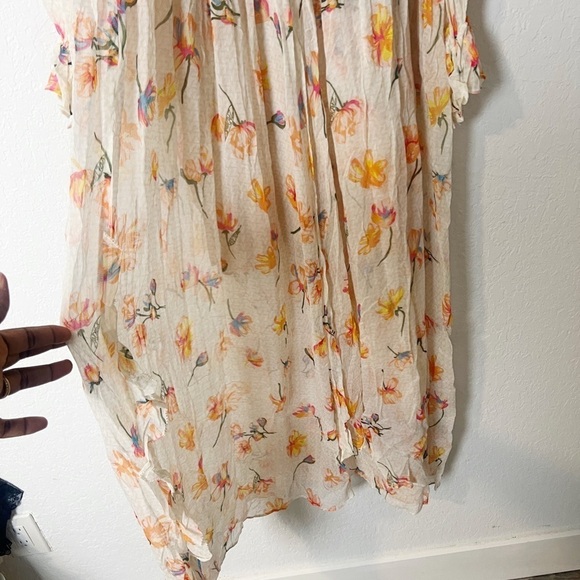 NWT Zadig & Voltaire Riciny Mousseline Ruffled Floral Maxi Dress - Picture 5 of 12